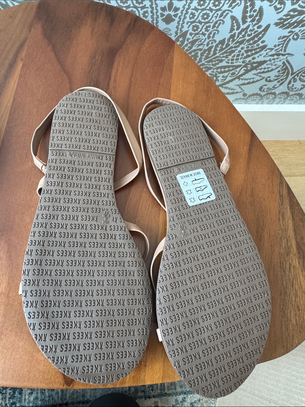 TKEES mia leather sandals 6 beach bum tan - Picture 3 of 4
